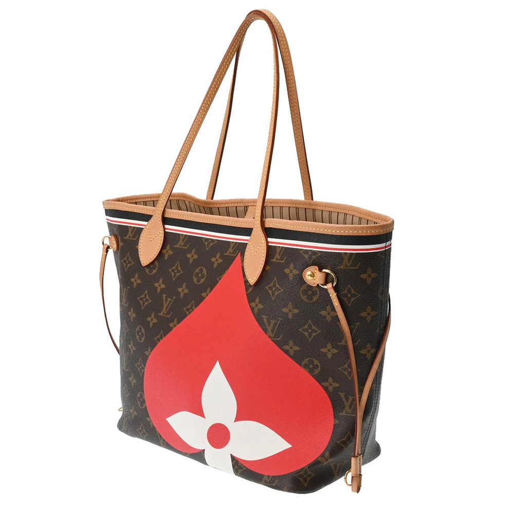 Louis Vuitton Monogram Brown On Neverfull Tote Bag Game Canvas